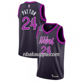 Minnesota Timberwolves Justin Patton 24 2018-19 Nike City Edition Violetti Pelipaidat Swingman - Miesten